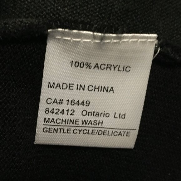 Vintage La Madona Faux Leather Shoulder Punk Sweater - Picture 8 of 12